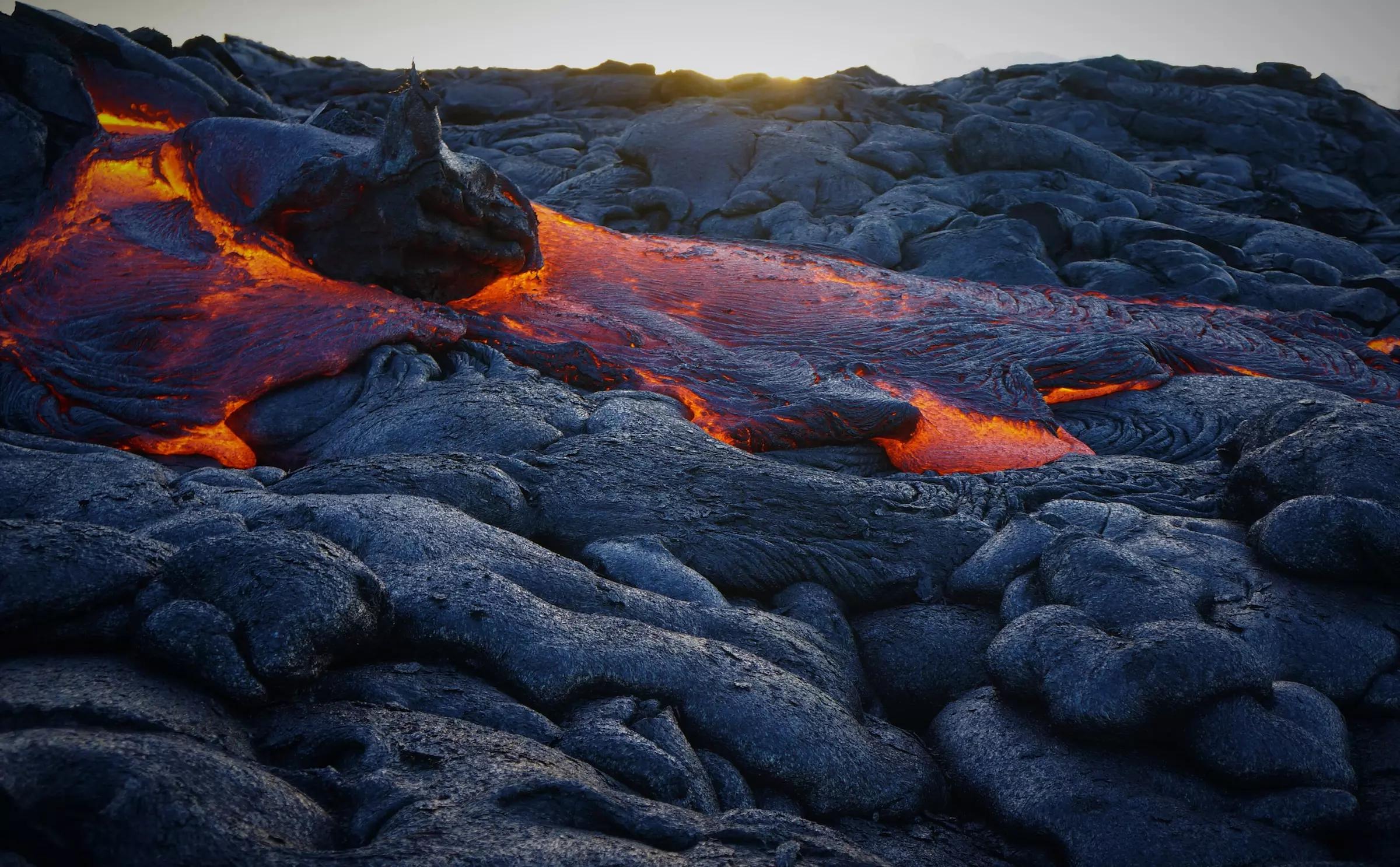 キラウエア火山　溶岩