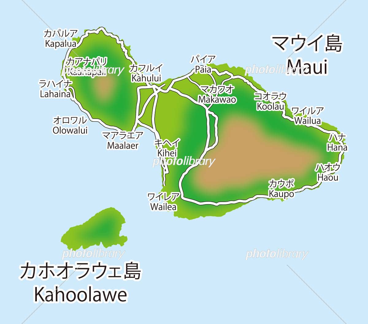 マウイ島　マップ