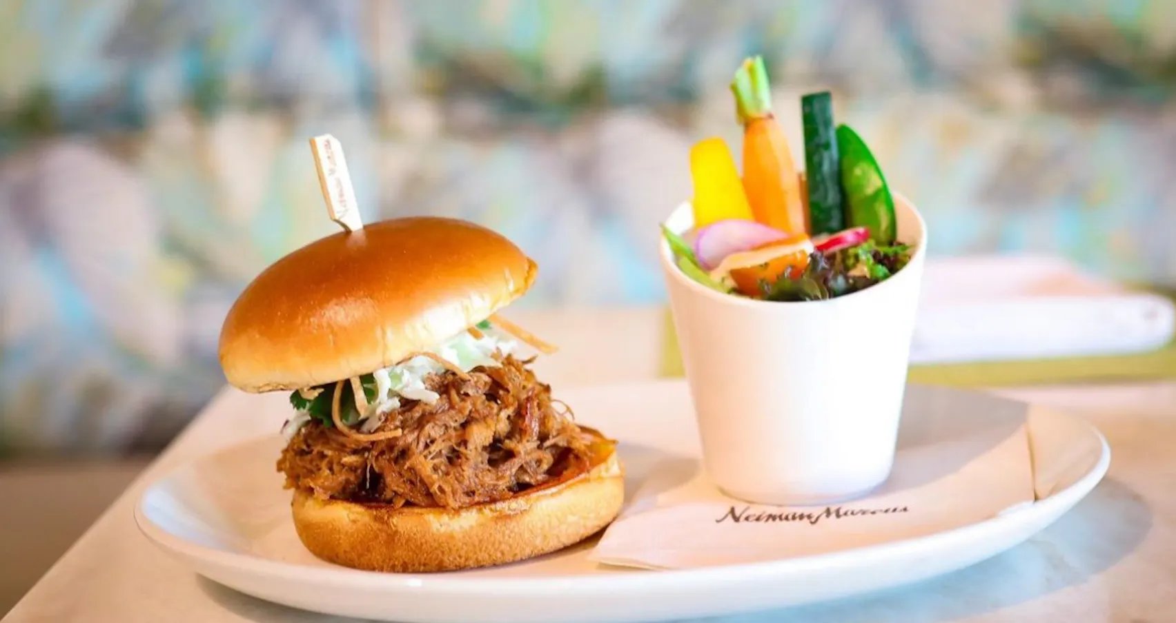 Mango BBQ Pulled Pork Sandwich