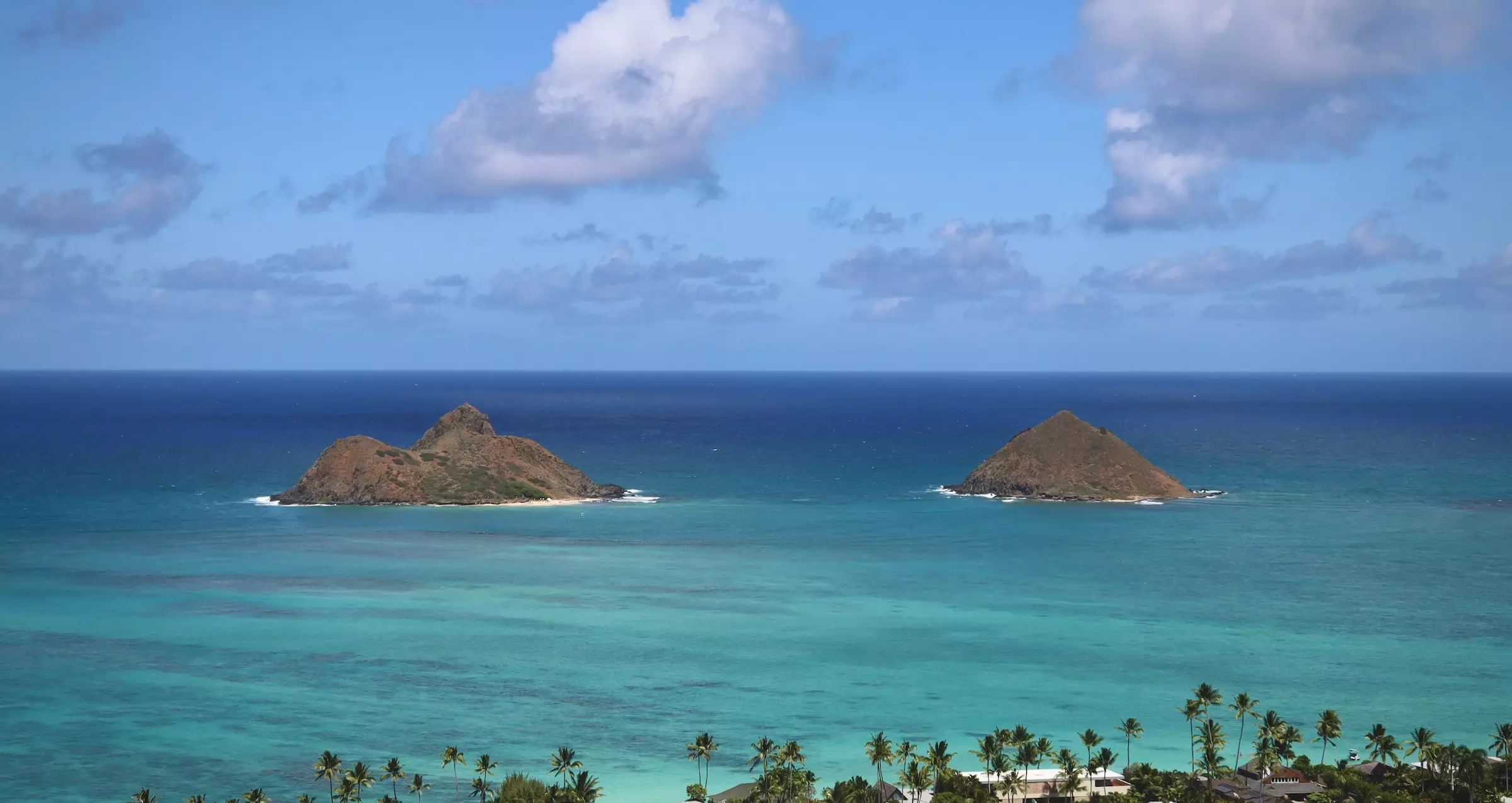 ハワイ　ラニカイビーチ　絶景